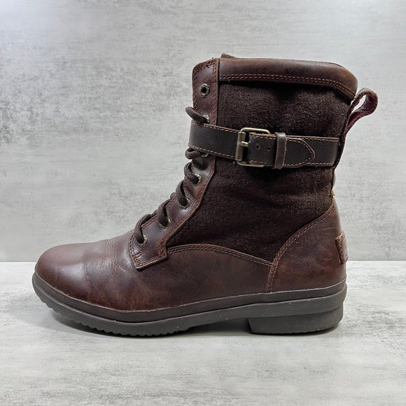 Ugg Kesey Waterpoof Leather Boots - Women's Size 8.5 - Picture 1 of 10